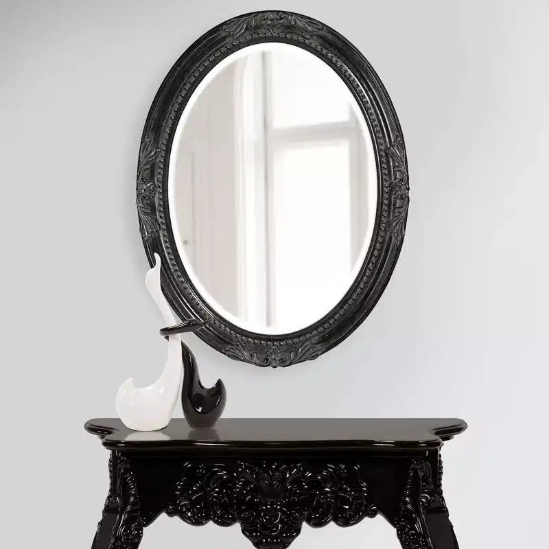 Miroir mural rectangulaire 72,5"x24" avec cadre en fer, couleur argent : style moderne, aucun assemblage requis, fixation murale