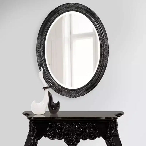 Miroir mural rectangulaire 72,5"x24" avec cadre en fer, couleur argent : style moderne, aucun assemblage requis, fixation murale