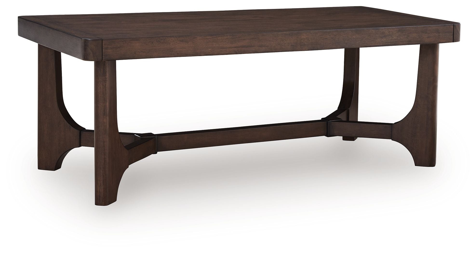 Korestone Rectangular Cocktail Table – Dark Brown, Contemporary Style