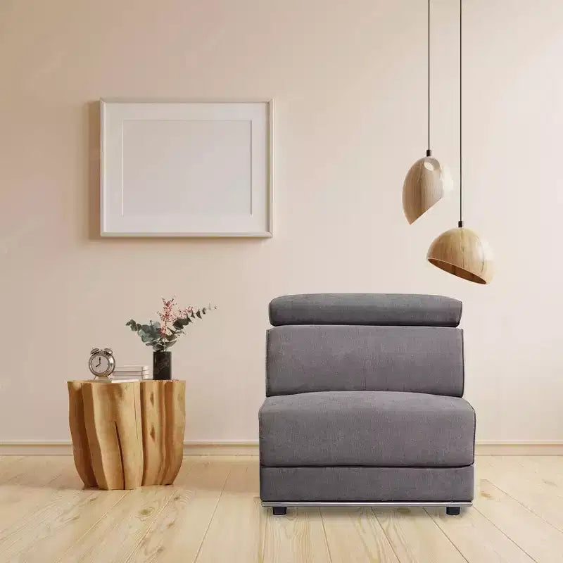 Fauteuil d'appoint Alwin Acme Furniture en tissu gris foncé