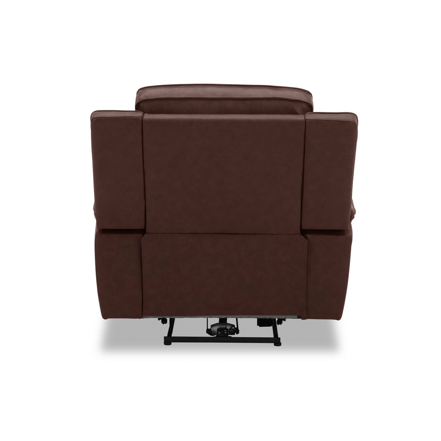 Swivel Glide Power Recliner – Cognac Leather, USB Charging, 350lb Capacity