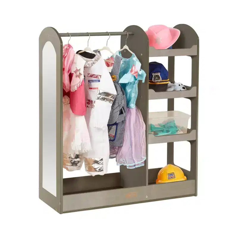 Centre d'habillage avec miroir, organisateur de costumes, meuble Montessori