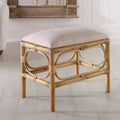 Banc rectangulaire Laguna 24W en tissu blanc