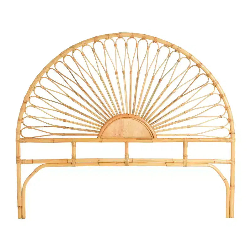 Storied Home Bali Sunrise Woven Rattan Headboard