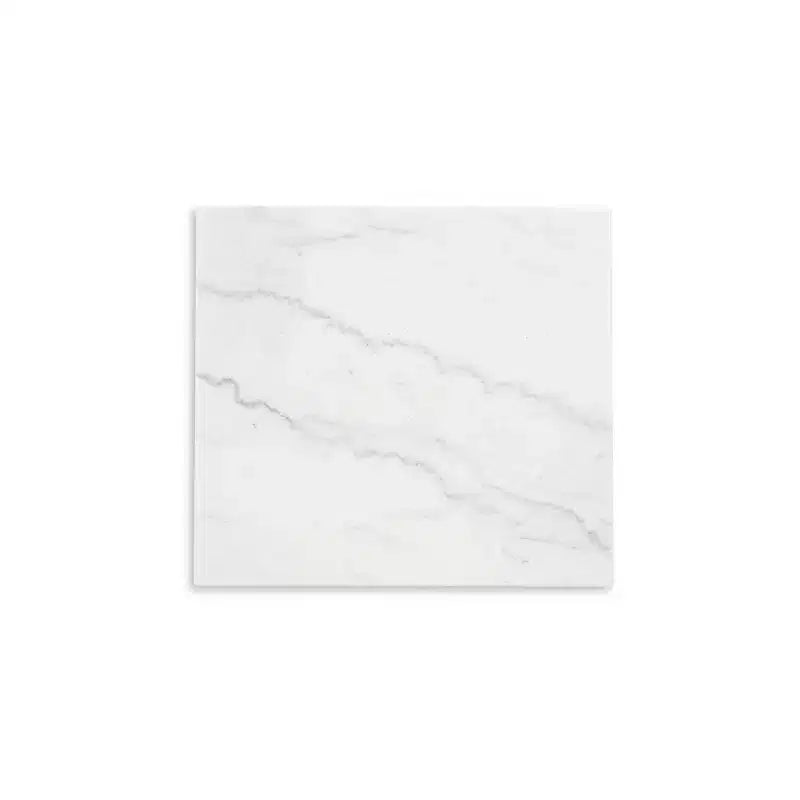 Signature Design by Ashley Burkhaus Table d'appoint traditionnelle avec plateau en marbre, Brun foncé et blanc