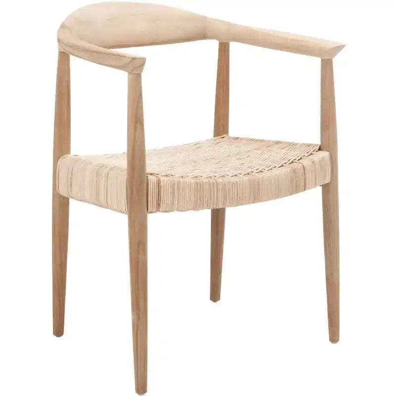 Fauteuil d'appoint Renga en rotin et corde - Naturel