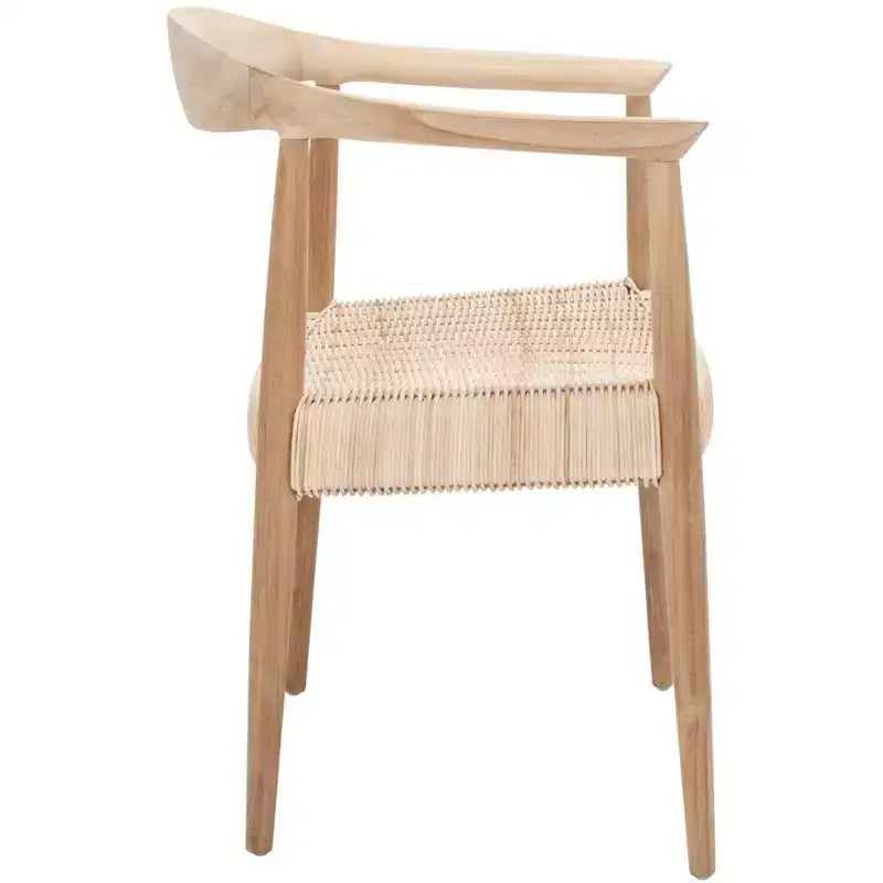 Fauteuil d'appoint Renga en rotin et corde - Naturel