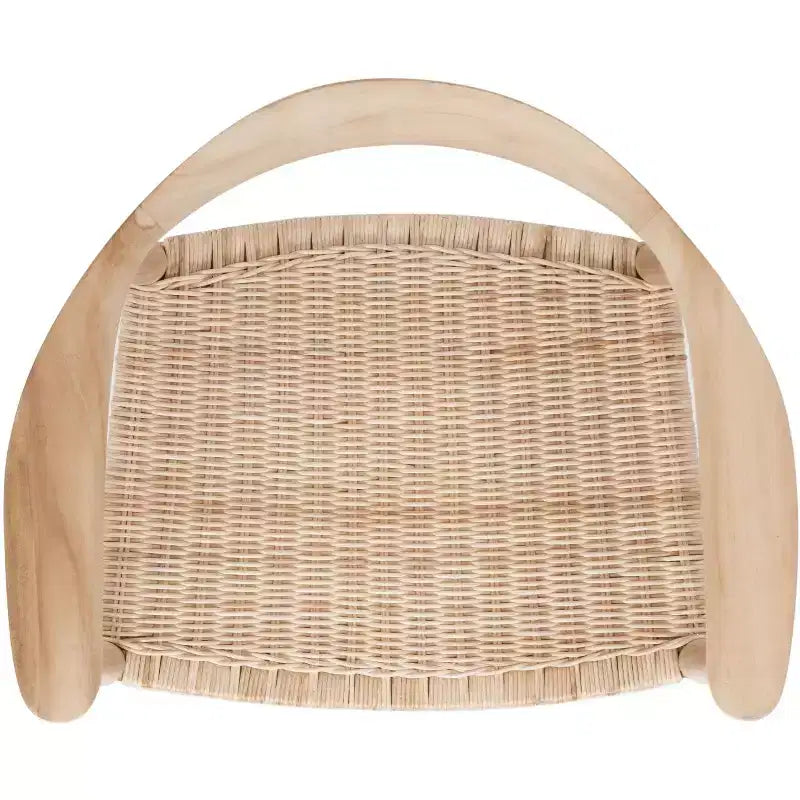 Fauteuil d'appoint Renga en rotin et corde - Naturel