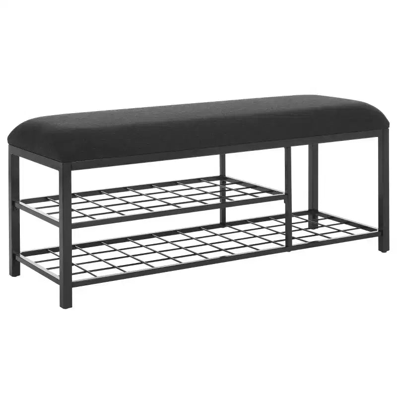 Banc étagère ouverte Milligan avec coussin - BCH5003 - Safavieh