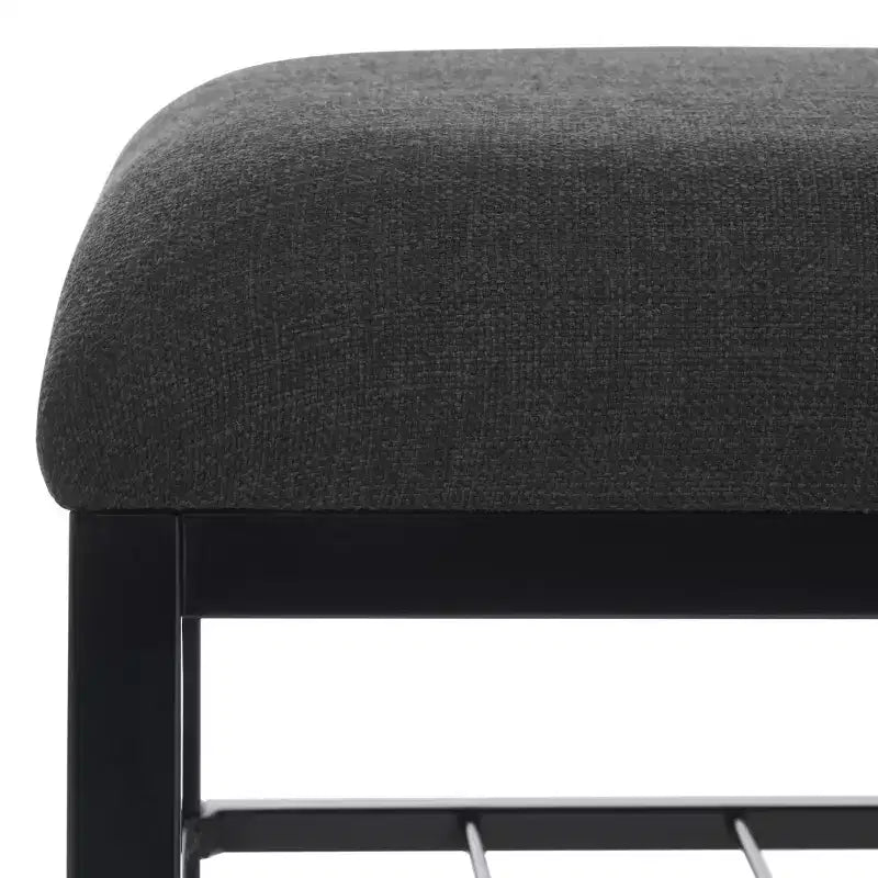 Banc étagère ouverte Milligan avec coussin - BCH5003 - Safavieh