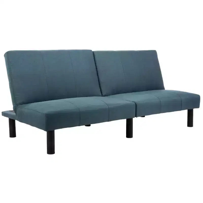Lit Futon Pliant Astoria - LVS2003 - Bleu Marine/Noir