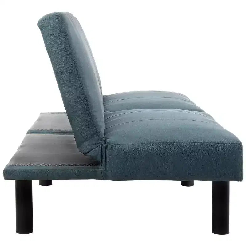 Lit Futon Pliant Astoria - LVS2003 - Bleu Marine/Noir