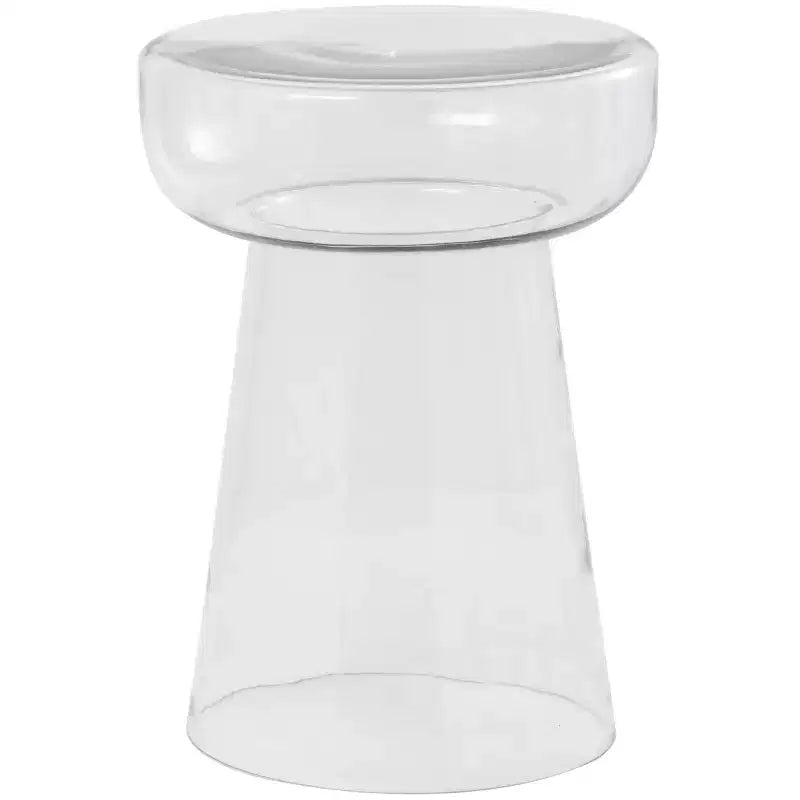 Guéridon d'appoint moderne en verre