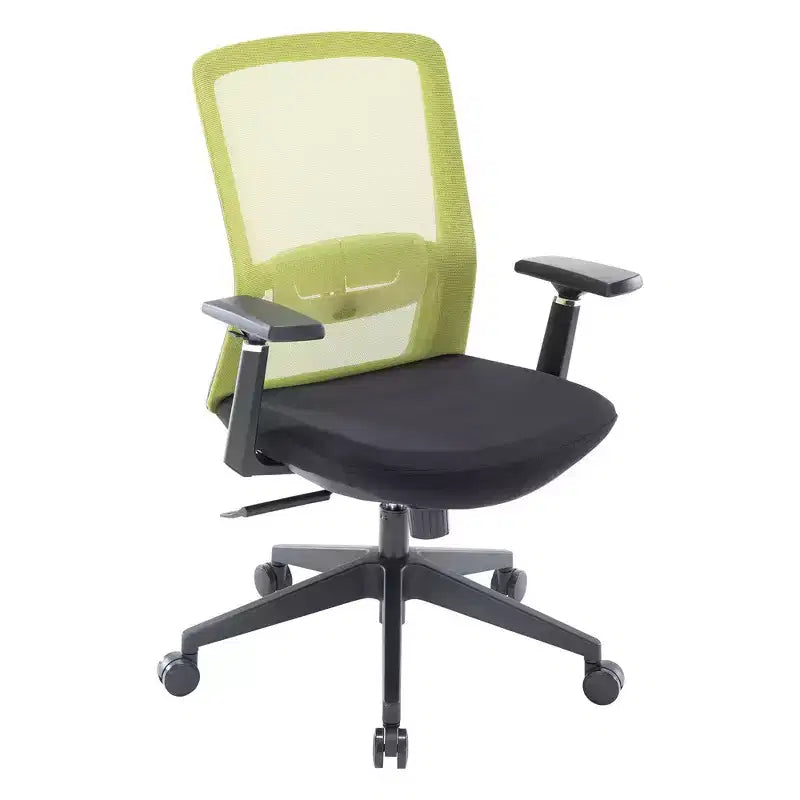 Fauteuil de bureau ergonomique Ingram, chaise de travail pivotante à hauteur réglable avec soutien lombaire et inclinaison, chaise d'ordinateur confortable pour 8 heures de bureau