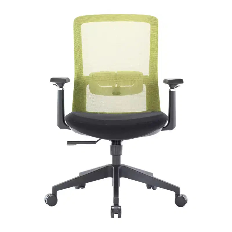 Fauteuil de bureau ergonomique Ingram, chaise de travail pivotante à hauteur réglable avec soutien lombaire et inclinaison, chaise d'ordinateur confortable pour 8 heures de bureau
