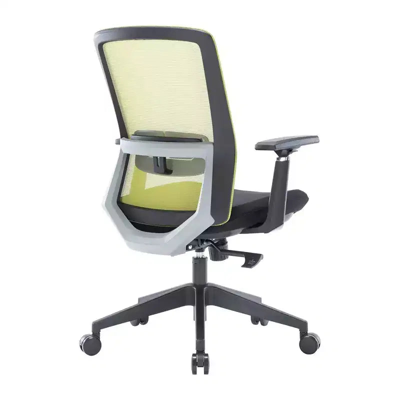 Fauteuil de bureau ergonomique Ingram, chaise de travail pivotante à hauteur réglable avec soutien lombaire et inclinaison, chaise d'ordinateur confortable pour 8 heures de bureau