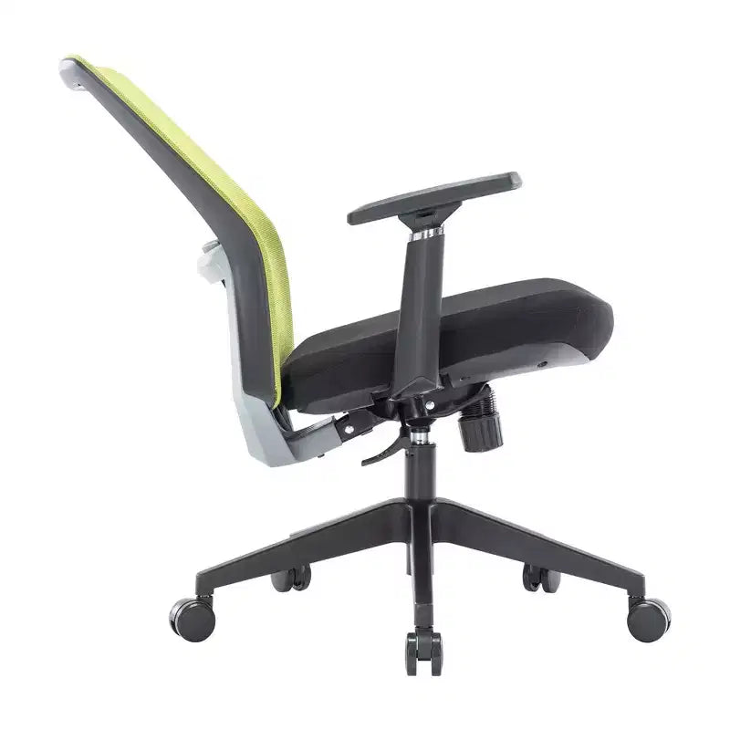 Fauteuil de bureau ergonomique Ingram, chaise de travail pivotante à hauteur réglable avec soutien lombaire et inclinaison, chaise d'ordinateur confortable pour 8 heures de bureau