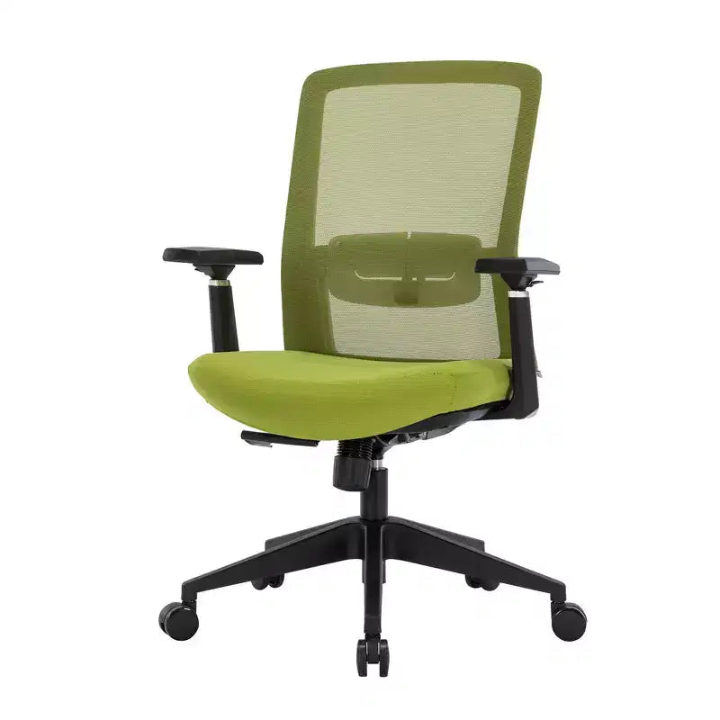 Fauteuil de bureau ergonomique Ingram, chaise de travail pivotante à hauteur réglable avec soutien lombaire et inclinaison, chaise d'ordinateur confortable pour 8 heures de bureau