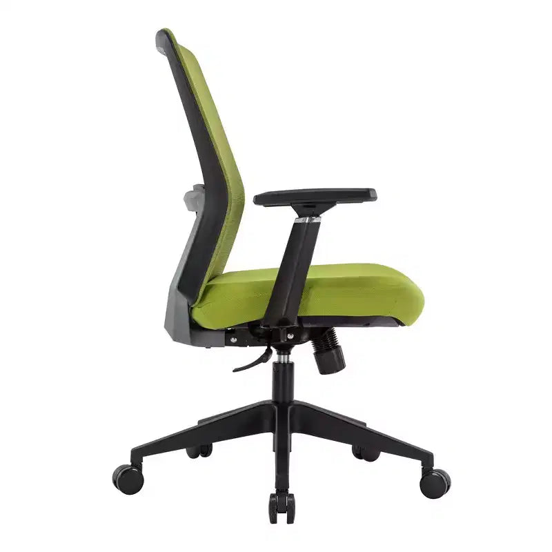 Fauteuil de bureau ergonomique Ingram, chaise de travail pivotante à hauteur réglable avec soutien lombaire et inclinaison, chaise d'ordinateur confortable pour 8 heures de bureau