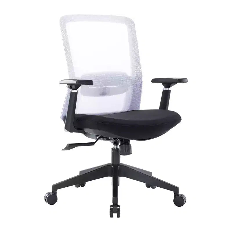 Fauteuil de bureau ergonomique Ingram, chaise de travail pivotante à hauteur réglable avec soutien lombaire et inclinaison, chaise d'ordinateur confortable pour 8 heures de bureau