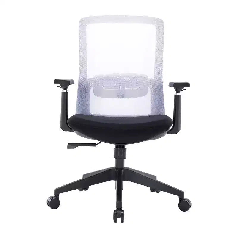 Fauteuil de bureau ergonomique Ingram, chaise de travail pivotante à hauteur réglable avec soutien lombaire et inclinaison, chaise d'ordinateur confortable pour 8 heures de bureau