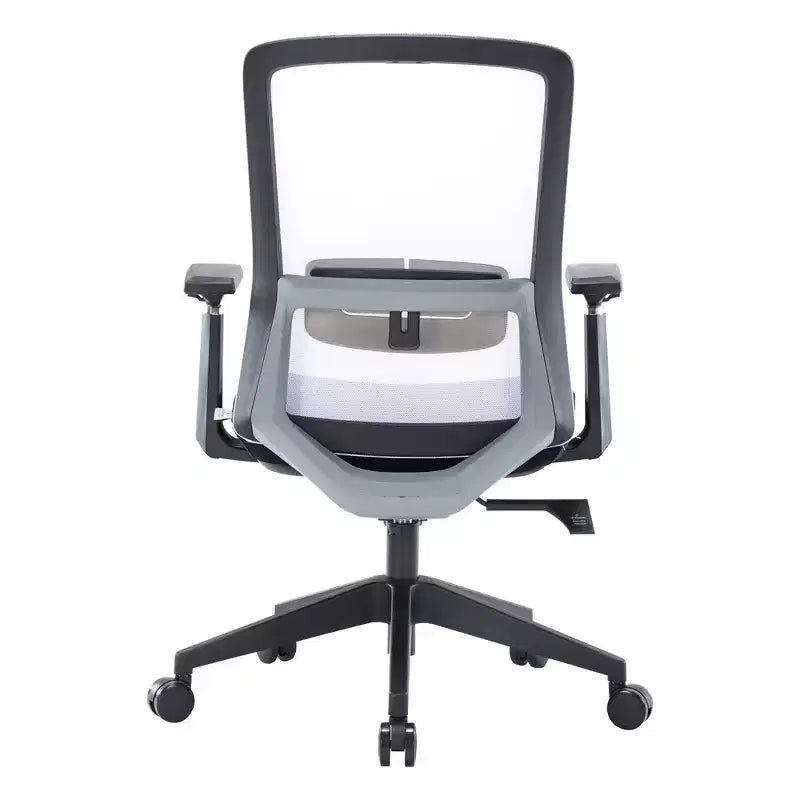 Fauteuil de bureau ergonomique Ingram, chaise de travail pivotante à hauteur réglable avec soutien lombaire et inclinaison, chaise d'ordinateur confortable pour 8 heures de bureau