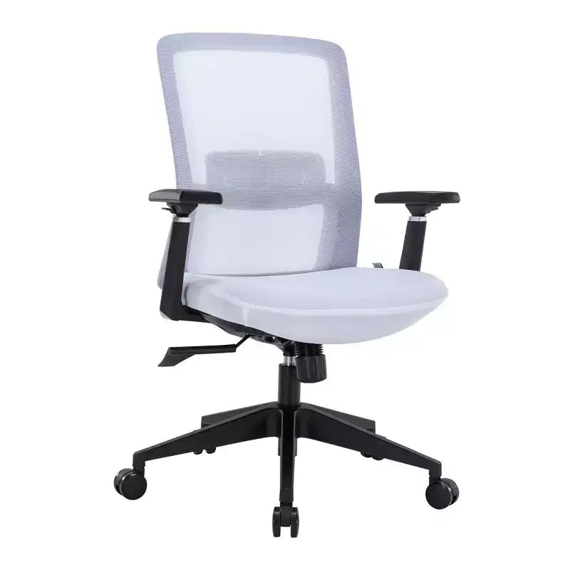 Fauteuil de bureau ergonomique Ingram, chaise de travail pivotante à hauteur réglable avec soutien lombaire et inclinaison, chaise d'ordinateur confortable pour 8 heures de bureau
