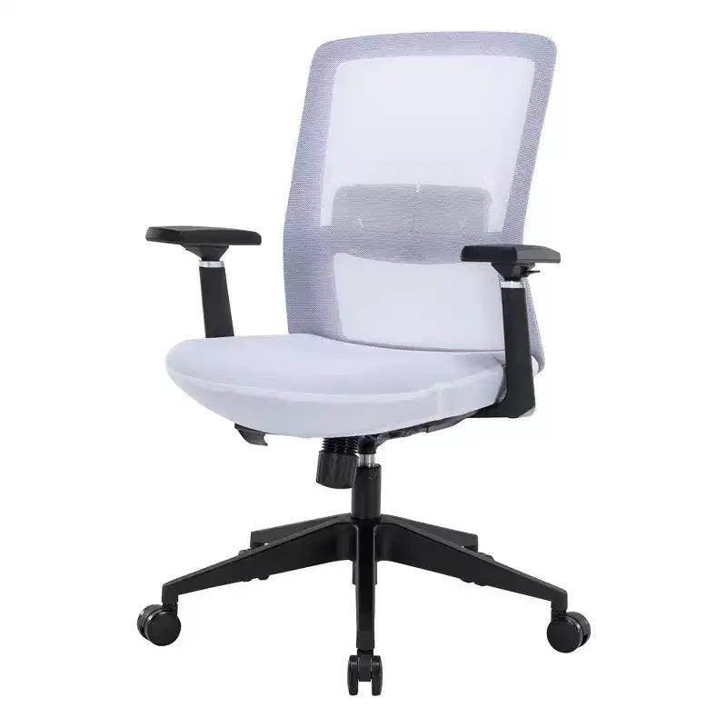 Fauteuil de bureau ergonomique Ingram, chaise de travail pivotante à hauteur réglable avec soutien lombaire et inclinaison, chaise d'ordinateur confortable pour 8 heures de bureau