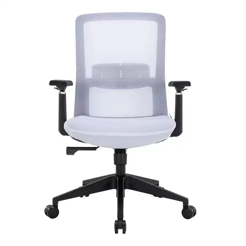 Fauteuil de bureau ergonomique Ingram, chaise de travail pivotante à hauteur réglable avec soutien lombaire et inclinaison, chaise d'ordinateur confortable pour 8 heures de bureau