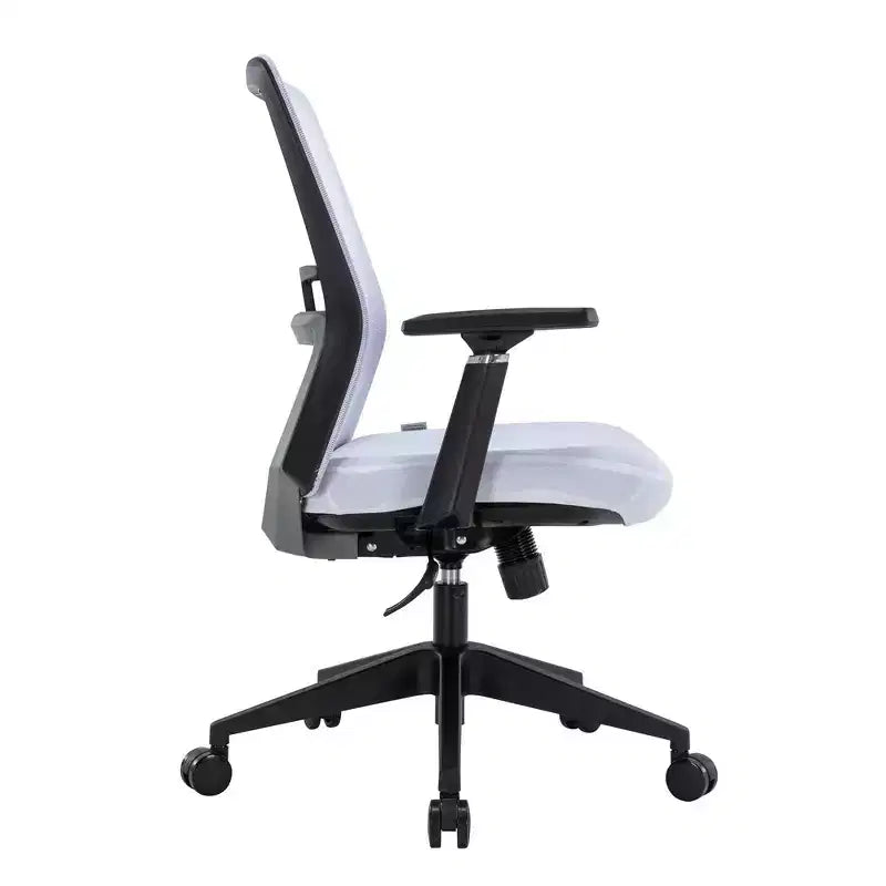 Fauteuil de bureau ergonomique Ingram, chaise de travail pivotante à hauteur réglable avec soutien lombaire et inclinaison, chaise d'ordinateur confortable pour 8 heures de bureau