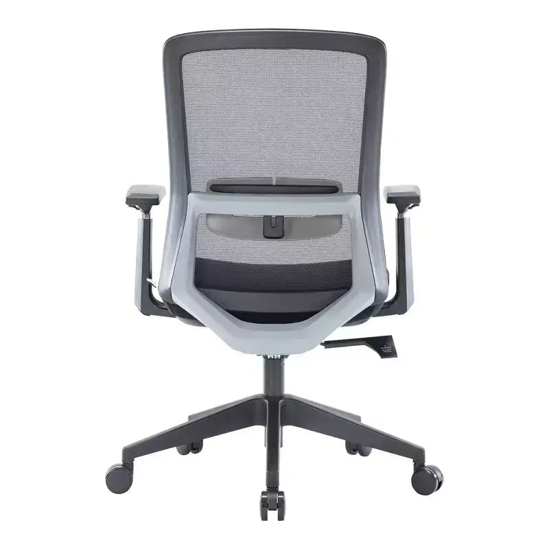 Fauteuil de bureau ergonomique Ingram, chaise de travail pivotante à hauteur réglable avec soutien lombaire et inclinaison, chaise d'ordinateur confortable pour 8 heures de bureau