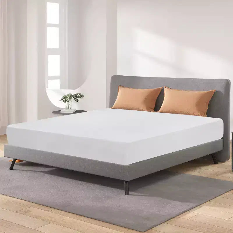 Matelas en mousse à mémoire de forme FDW 6 pouces avec gel pour un sommeil frais et un soulagement de la pression/Matelas semi-fermes certifiés CertiPUR-US/Matelas livré dans une boîte