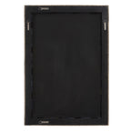 Miroir en rotin Coastal – Cadre blanchi, Doublure intérieure en chêne, Biseau de 3,2 cm