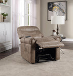 Fauteuil releveur électrique avec chauffage, massage et port USB