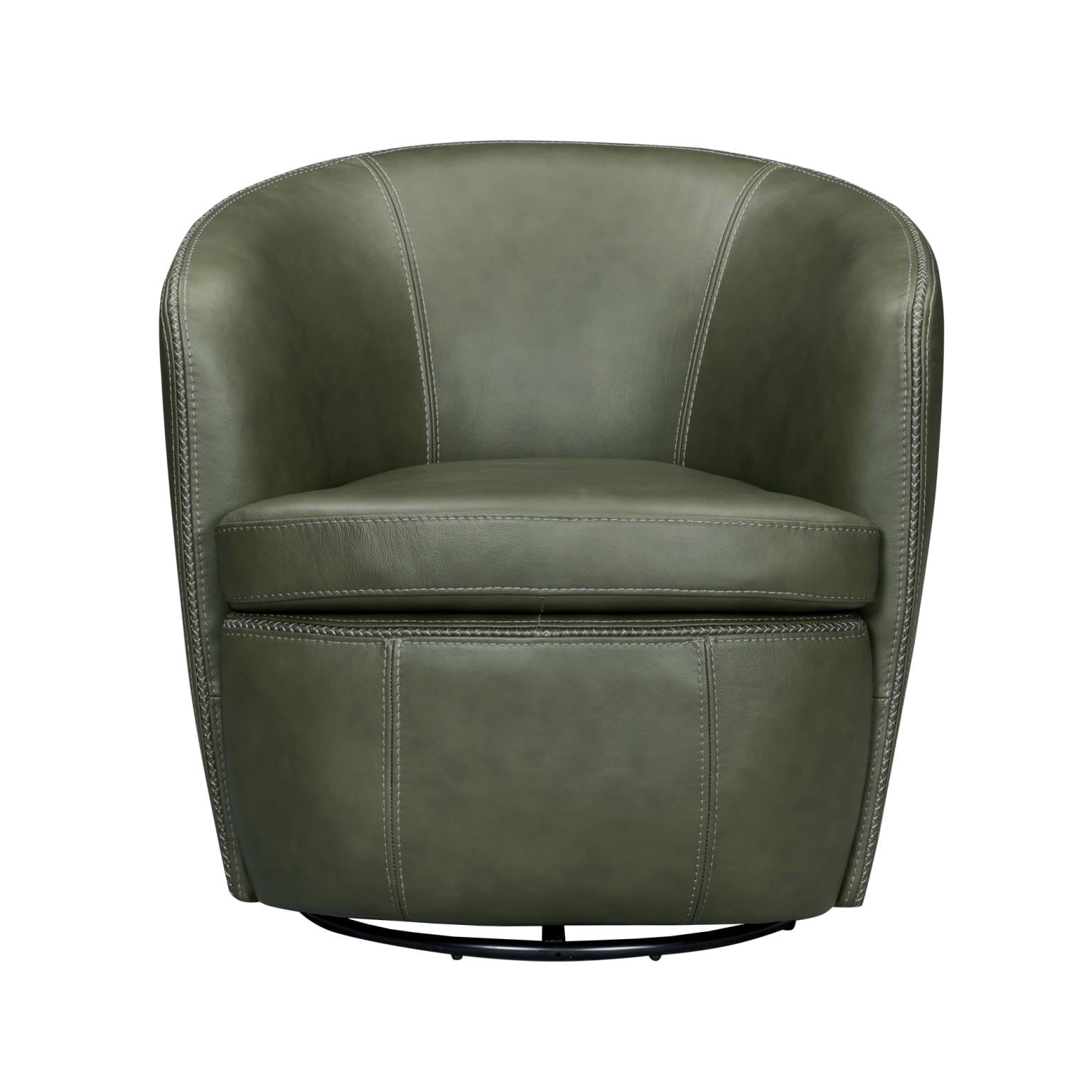 Barolo Leather Swivel Chair
