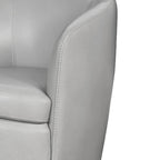 Fauteuil club pivotant à 360° en cuir véritable – 10 couleurs, capacité de 159 kg