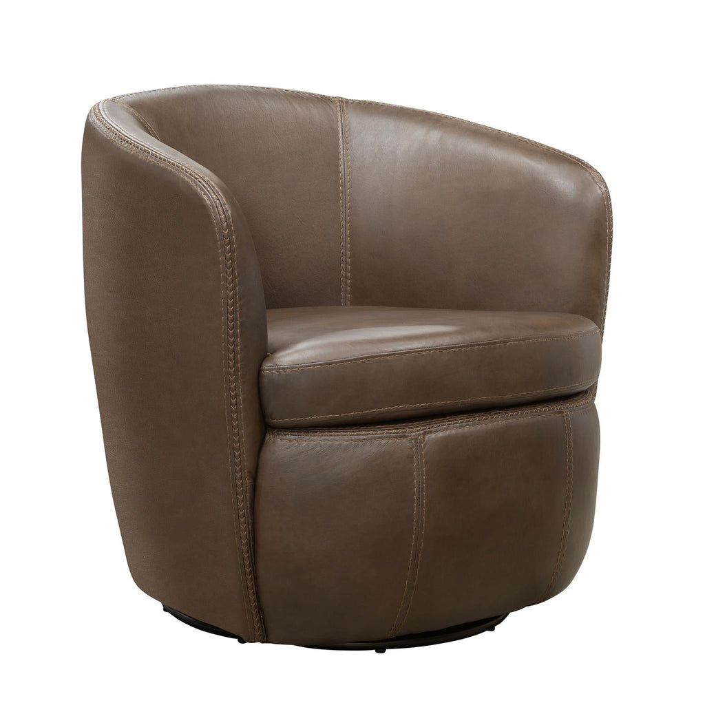 Barolo Leather Swivel Chair