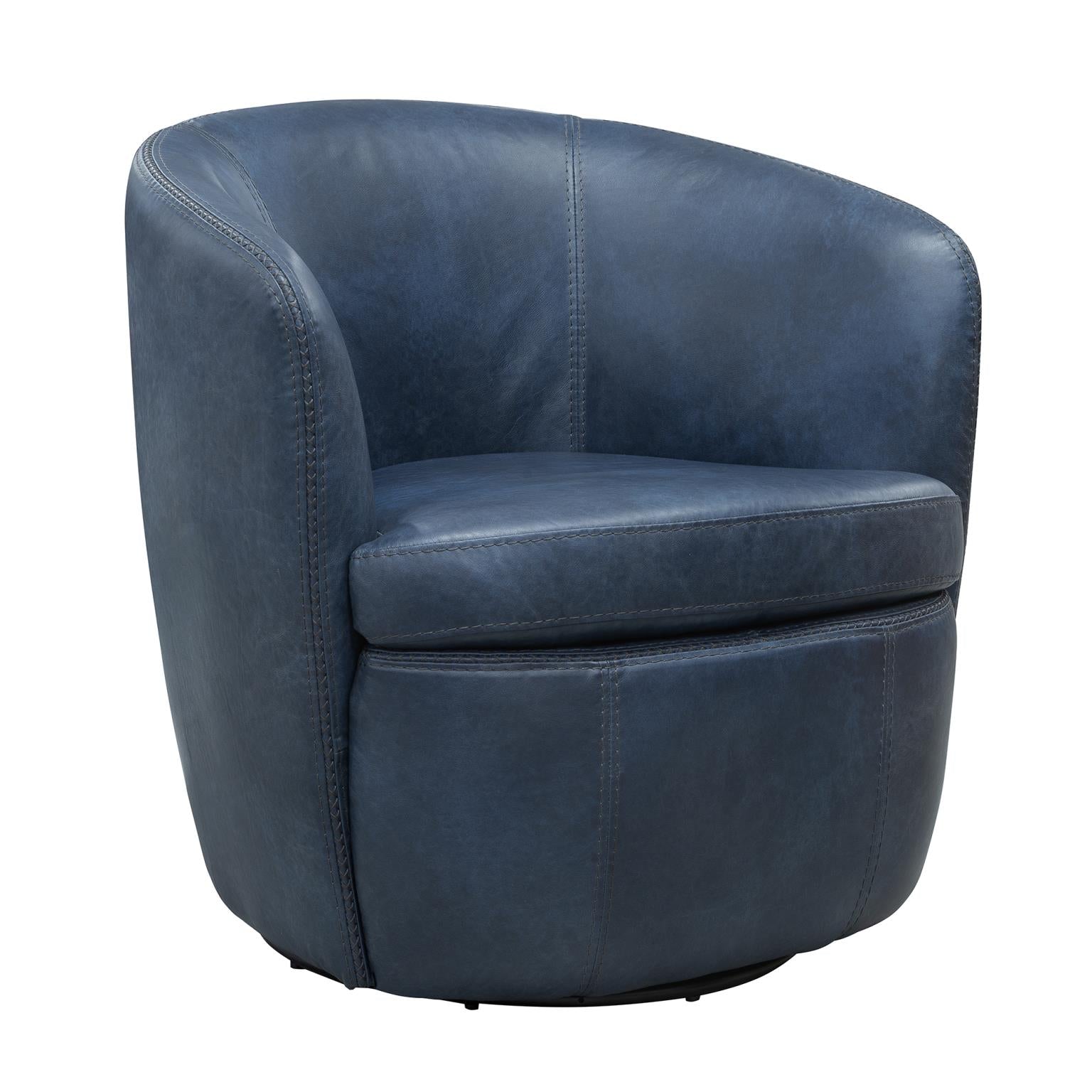 Barolo Leather Swivel Chair