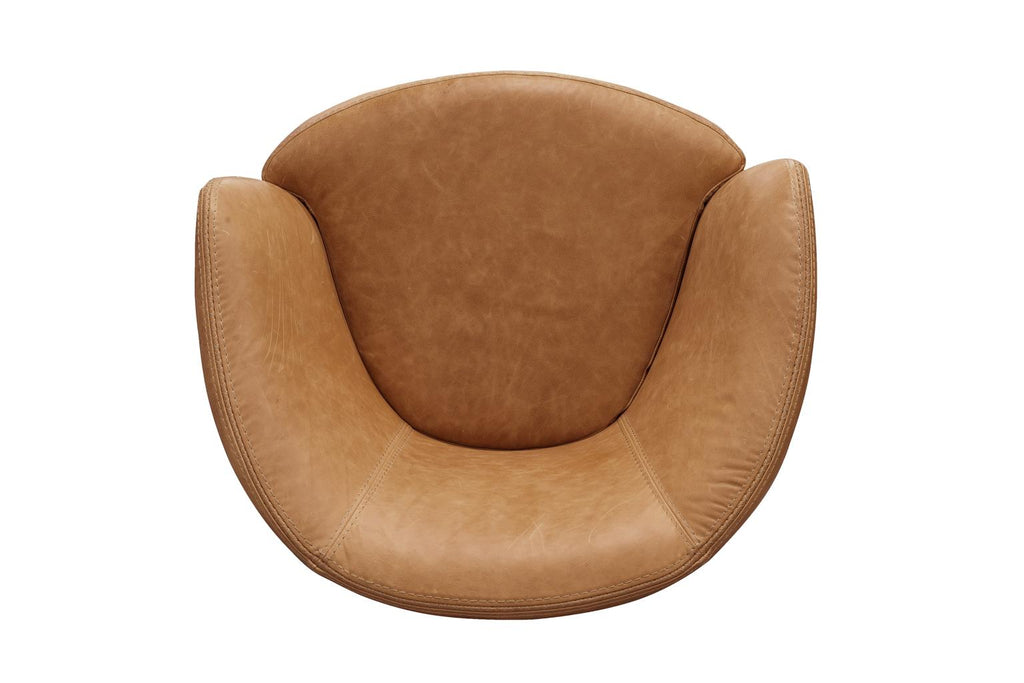 Barolo Leather Swivel Chair