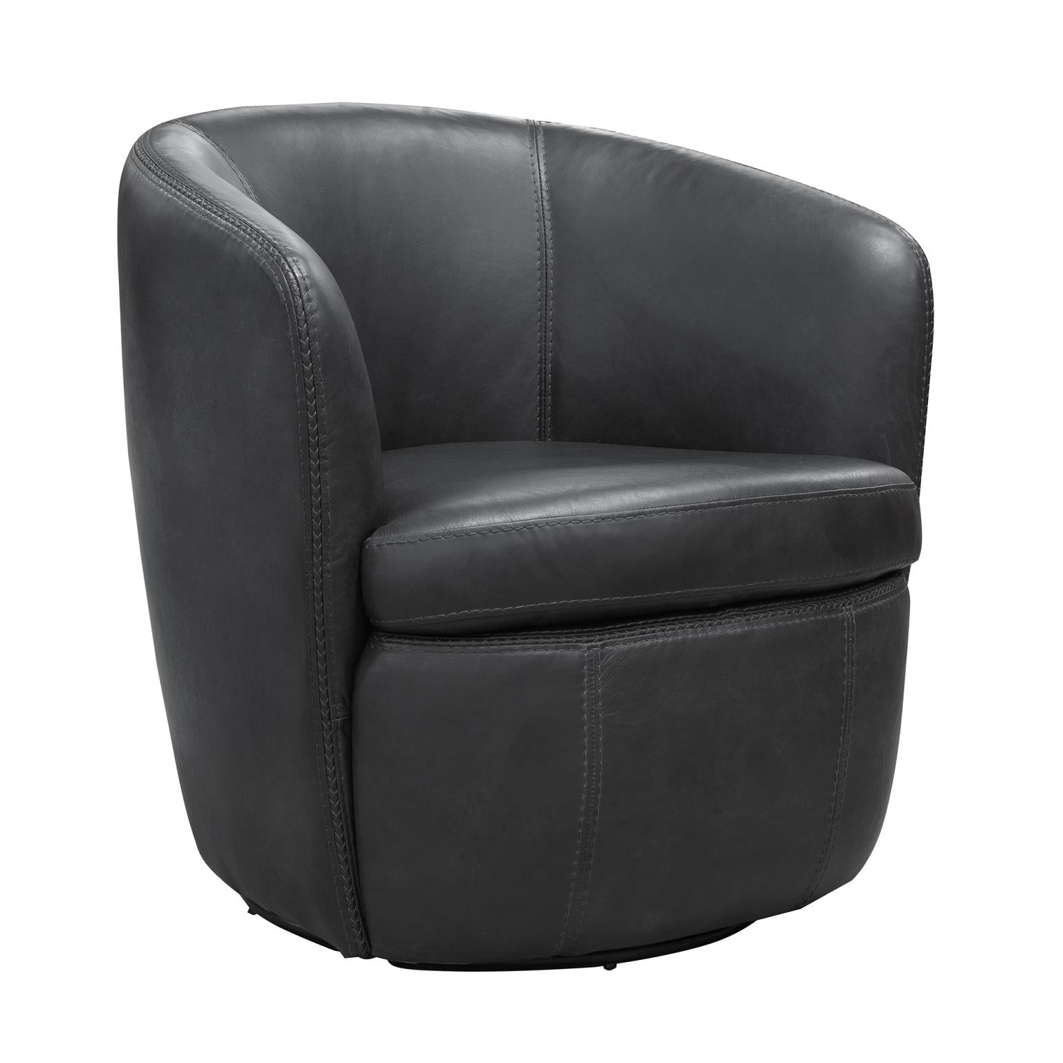 Barolo Leather Swivel Chair