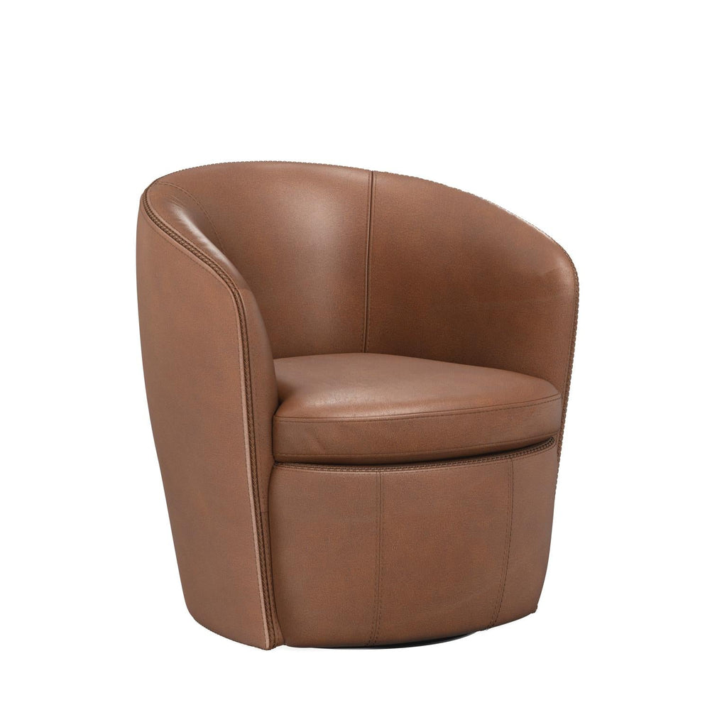 Barolo Leather Swivel Chair