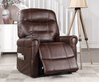 Fauteuil releveur électrique avec chauffage, massage et port USB