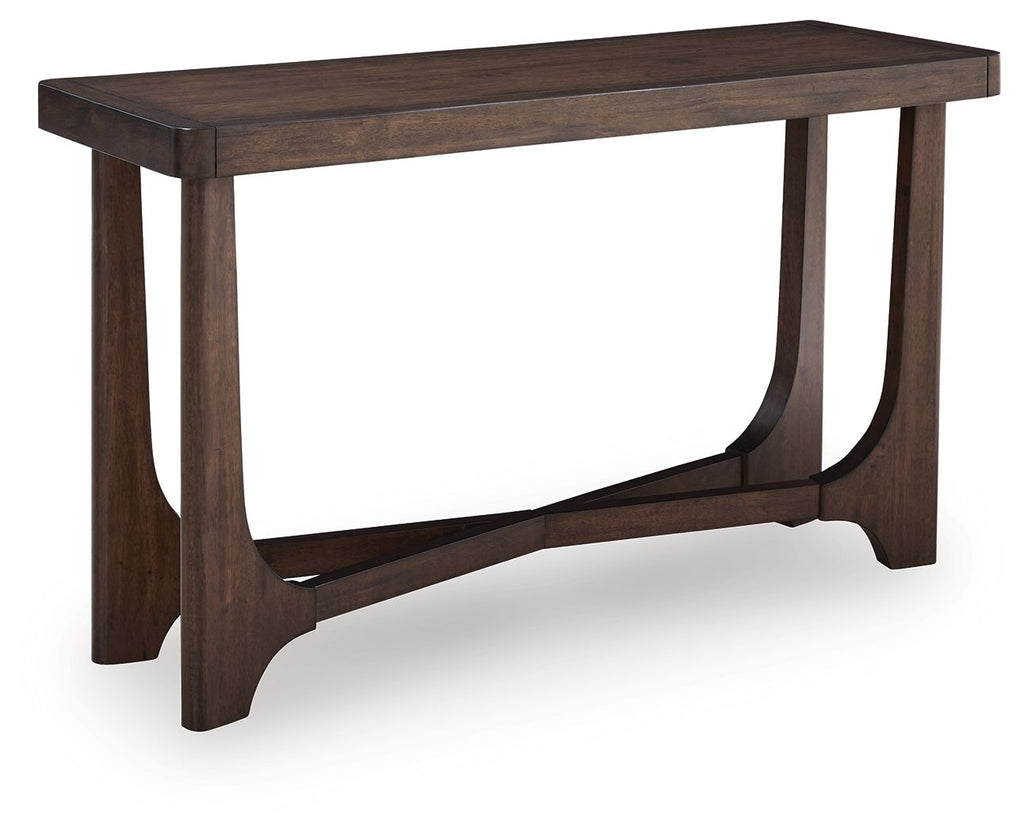 Korestone Rectangular Cocktail Table – Dark Brown, Contemporary Style